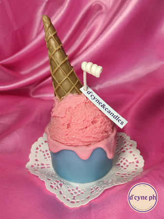 Ice Cream Mini Cake Candle